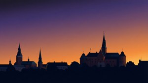Dusk Skyline Silhouette