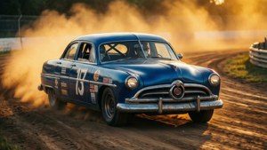 Dusty Dirt Track Sunset