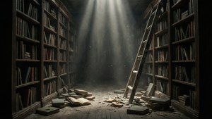 Dusty Library Scene