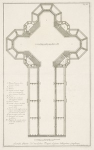 Dwarsdoorsnede van de Santa Maria del Fiore te Florence