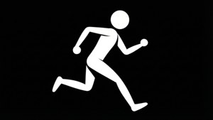 Dynamic Runner Stick Figure