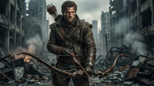 Dystopian Archer in Ruins