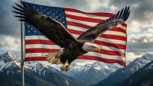 Eagle and Flag