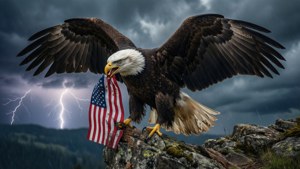 Eagle and Flag