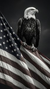 Eagle and Flag