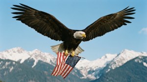 Eagle and Flag