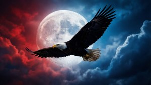 Eagle and Moon