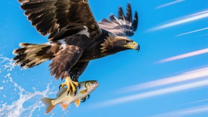 Eagle Catching Fish