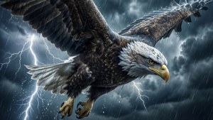 Eagle in Storm