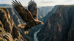 Eagle Over Canyon