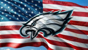 Eagles and Flag