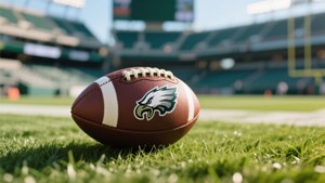 Eagles Football Close-Up