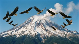 Eagles Over Mountain