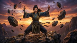 Earthbending at Sunset