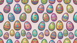 Easter Egg Seamless Pattern