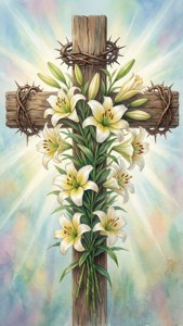 Easter Lily Cross
