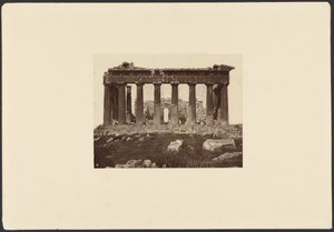 Eastern facade, or front, of the Parthenon.