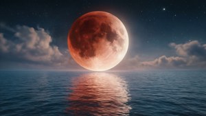 Eclipse Over Ocean