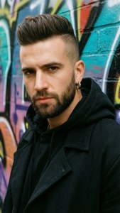 Edgy Handsome Man Graffiti