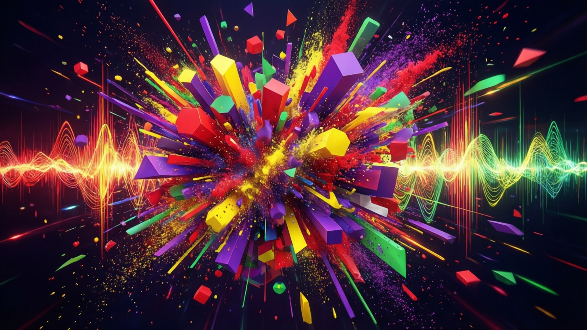 EDM Explosion by Wallpapers.art Studio