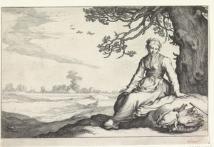 Een jonge vrouw onder een boom