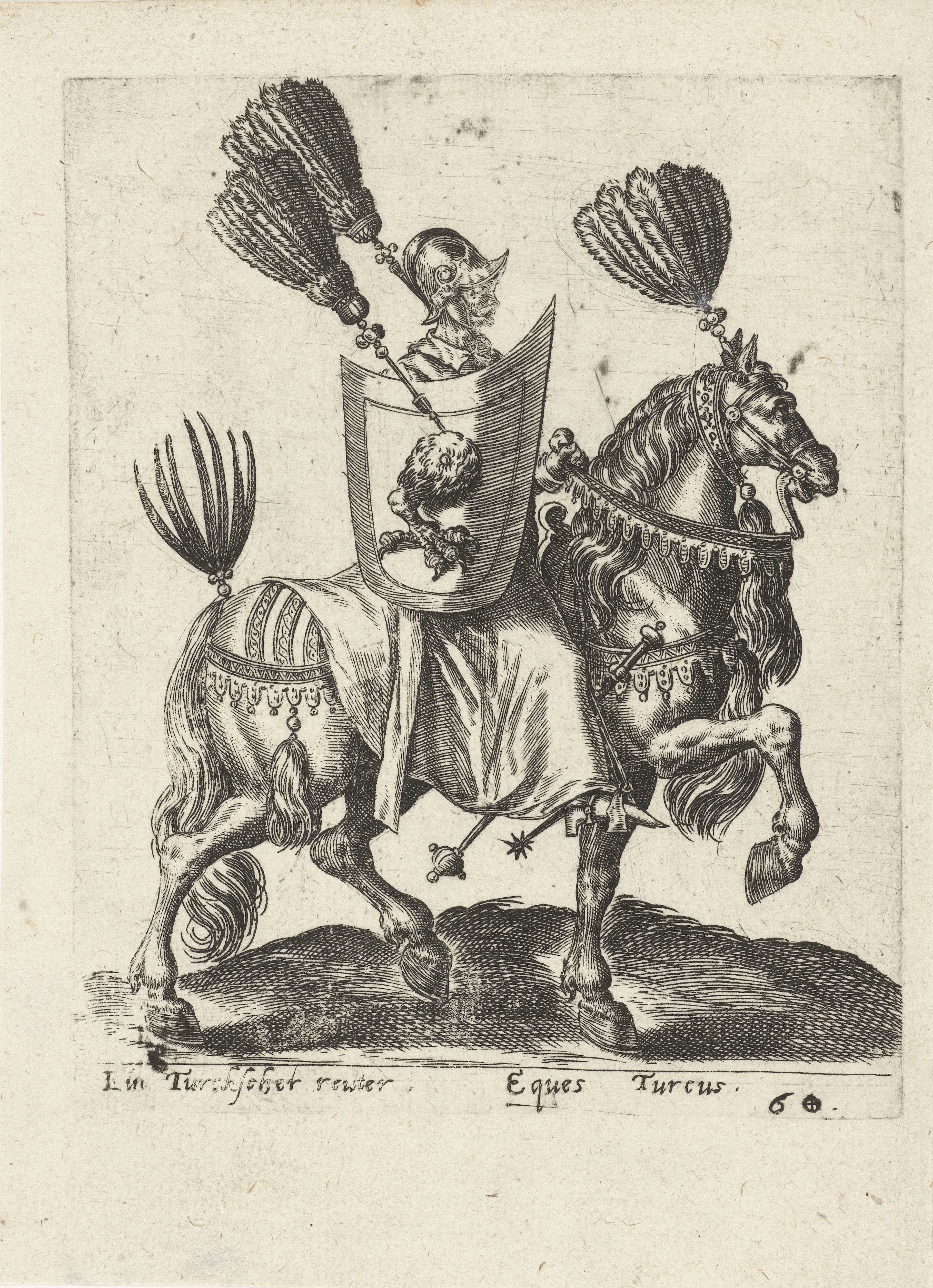 Een Ottomaanse ruiter by Abraham de Bruyn