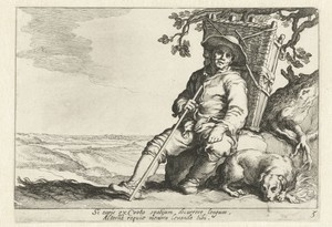 Een rustende marskramer