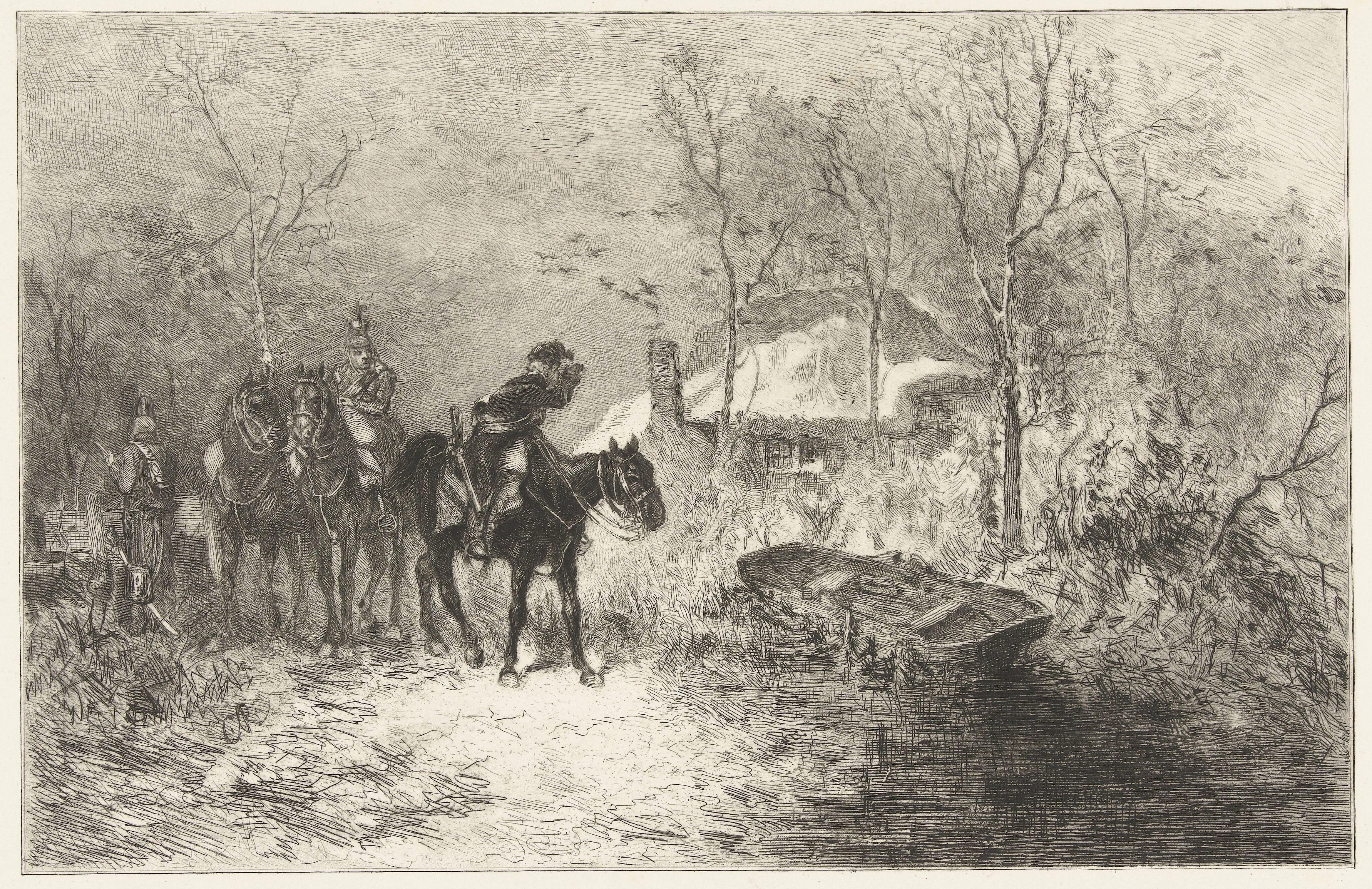 Een verkenning in de sneeuw by Petrus Johannes Arendzen