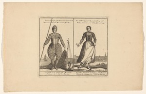 Een visser en zijn vrouw uit Marken