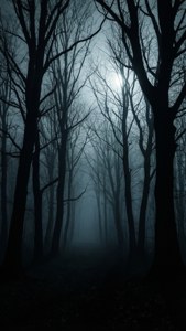 Eerie Dark Forest