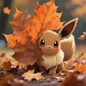 Eevee Peek-a-Boo Leaf