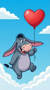 Eeyore Heart Balloon