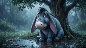 Eeyore in the Rain