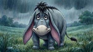 Eeyore Rainy Field