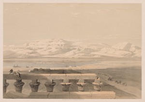 Egypt and Nubia:  Volume I - No. 30, Lybian Chain of Mountains from the Temple of Luxor