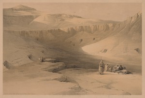 Egypt and Nubia:  Volume II - No. 34, Entrance to the Tombs of the Kings of Thebes, Biban-el-molook