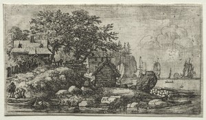 Eight landscapes (H.57-64): Landscape with Two Empty Boats