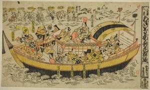Eight Scenes of Kanazawa (Kanazawa hakkei): The Dance of Asahina and Umejumaru (Asaina Umejumaru mai no dan)