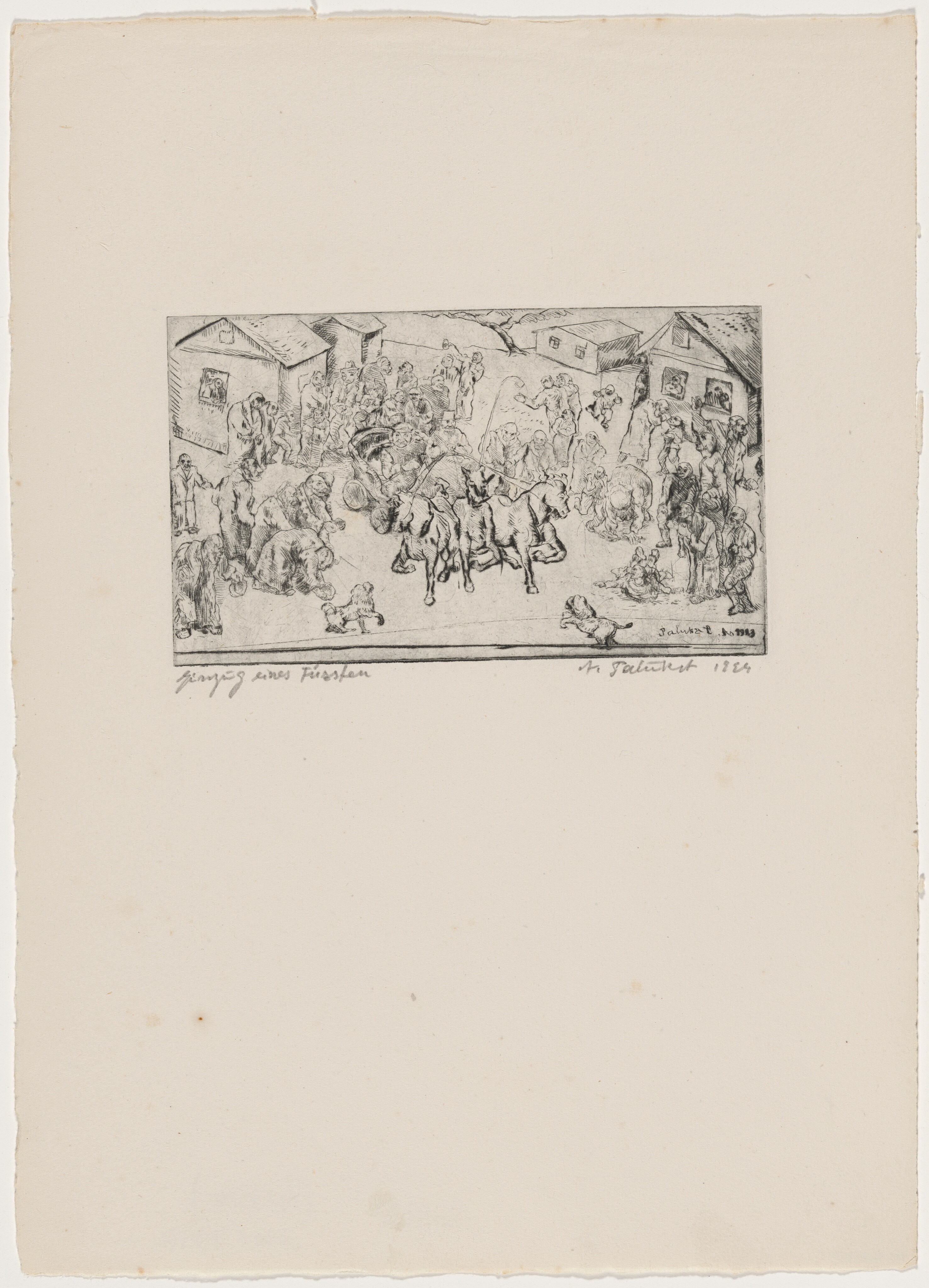 Eingang eines Fürsten by Abraham Palukst