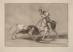 El Cid Campeador lanceando otro toro  (The Cid Campeador Spearing Another Bull)