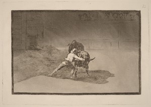 El famoso Martincho poniendo banderillas al quiebro (The Famous Martincho Places the Banderillas Playing the Bull with the Movement of His Body)