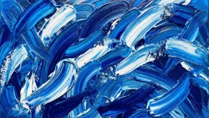 Electric Blue Strokes