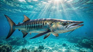Elegant Barracuda in Blue