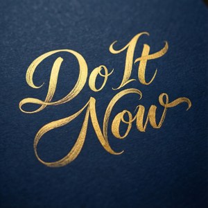 Elegant Calligraphy Gold