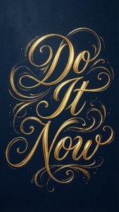 Elegant Calligraphy Gold