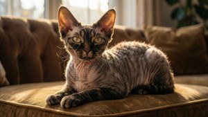 Elegant Devon Rex Lounge