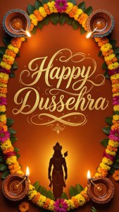Elegant Dussehra Greeting