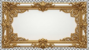 Elegant Gold Filigree Border