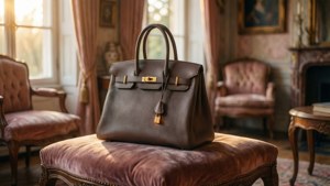 Elegant Handbag on Velvet