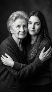 Elegant Hug Portrait